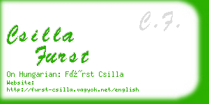 csilla furst business card